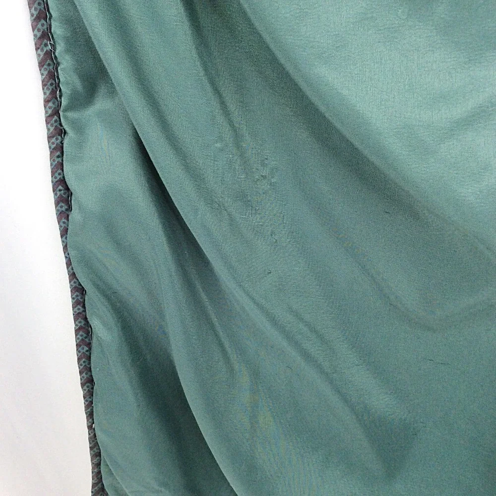 1 Pair Quilted Boho King Size Pillow Sham Set of 2 Teal Brown